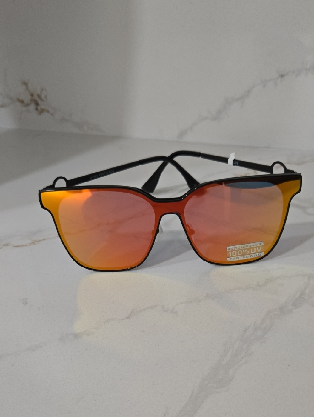 Mirrored Orange Polarized Sunglasses